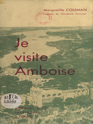cover image of Je visite Amboise